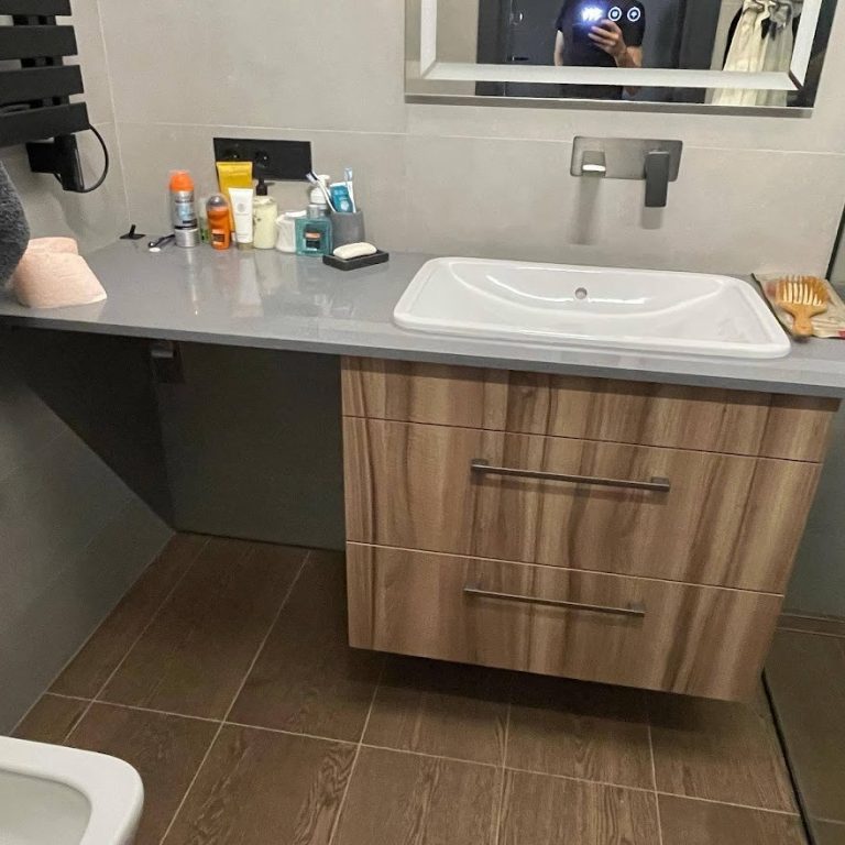 Тумба підвісна з умивальником v-0002