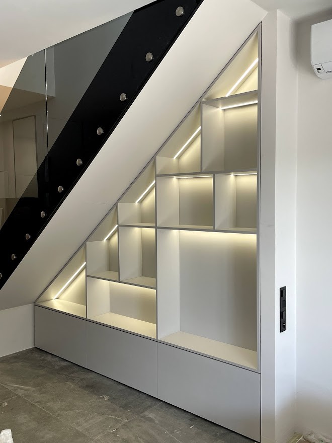 Піддрабинна шафа з відкритими полицями р-0008