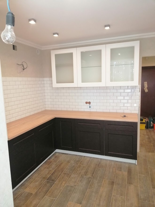 Черно-біла кухня k-0042